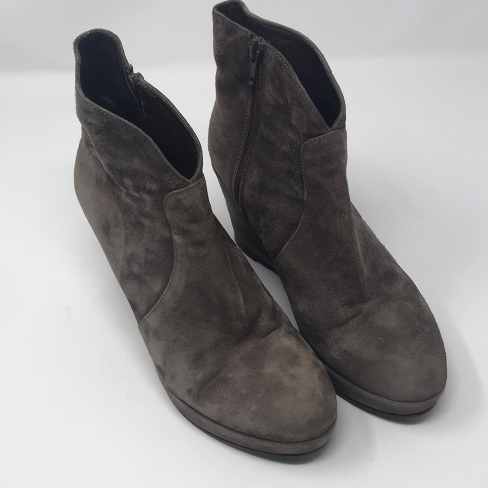 Cordani Suede Wedge Ankle Boots - Size 6.5